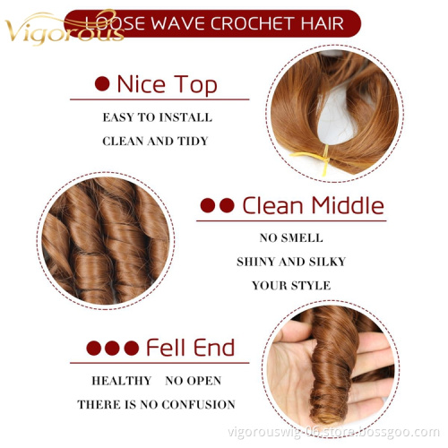 Synthetic crochet braiding hair braid hair extensions knot synthetic long donor packaging box custom raw hair extension